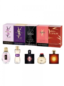 Купить духи (туалетную воду) Набор миниатюр Yves Saint Laurent 5х7,5ml. Продажа качественной парфюмерии. Отзывы о Подарочный набор Chanel 5 in 1.