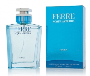 Купить духи (туалетную воду) Acqua Azzurra "Gianfranco Ferre" 100ml MEN. Продажа качественной парфюмерии. Отзывы о Acqua Azzurra "Gianfranco Ferre" 100ml MEN.