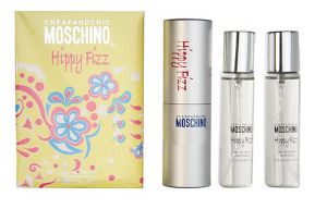 Купить духи (туалетную воду) Moschino "Hippy Fizz" Twist & Spray 3х20ml women. Продажа качественной парфюмерии. Отзывы о Moschino "Hippy Fizz" Twist & Spray 3х20ml women.